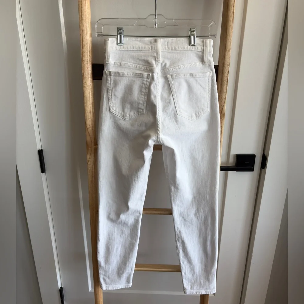 J. Crew Women's White Jeans (9” Toothpick High-Rise)
